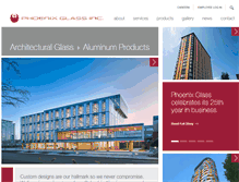 Tablet Screenshot of phoenixglassinc.com